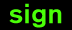 sign